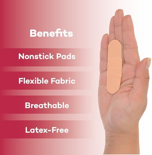 Dealmed Sterile Flexible Fabric Adhesive Bandages - 1x3 in - 100 Count