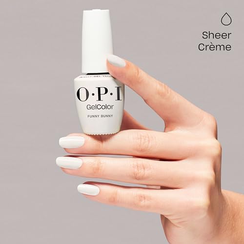 OPI GelColor LED Cure Gel Nail Polish | White, Gray & Black Shades | Salon-Quality Shine, Long-Lasting Wear | Easily Soak Off Removal | Vegan & HEMA Free | 0.5 Fl Oz
