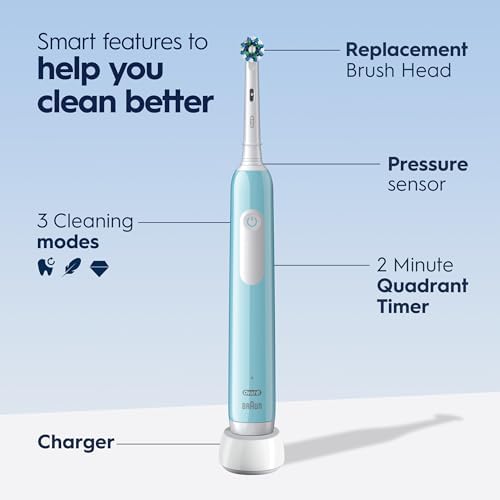 Oral-B Pro 1000 CrossAction Electric Toothbrush, Green