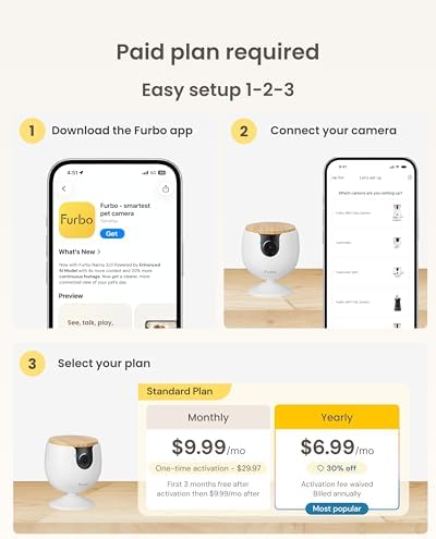 Furbo Mini Pet Camera [Paid Plan Required to Activate]