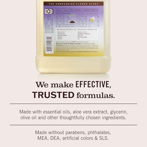 MRS. MEYER'S CLEAN DAY Liquid Hand Soap Refill, Compassion Flower, 33 fl oz