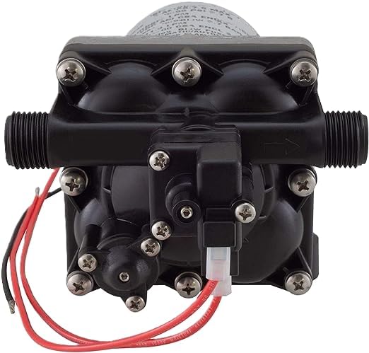 RV Water Pump 4008-101-A65/E65 12V at 3.0 GPM with strainer