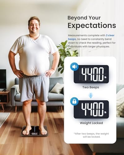 RENPHO 550lb Digital Scale for Body Weight, Large LED Display, Core 1L