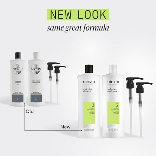 Nioxin Shampoo & Conditioner Liter Duo Sets | Pumps Included | Systems 1-4