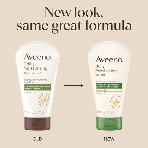 Aveeno Daily Moisturizing Body Lotion, Fragrance-Free, 5 oz