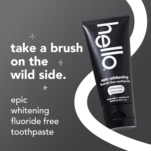 hello Epic Whitening Activated Charcoal Toothpaste, 4 oz