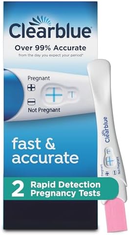 Clearblue Rapid Detection Pregnancy Test, Home Pregnancy Kit, 2 Count