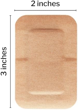 McKesson Adhesive Bandages, Sterile, Fabric, Tan, 2 x 3 in, 50 ct