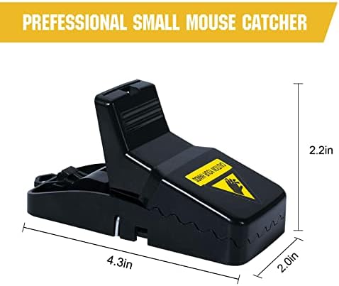 6 Pack Mouse Traps Indoor for Home,Mice Traps for House,Reusable Mouse Trap That Work,Small Mice Catchers for Home Indoor, Quick Set Mousetraps Effective