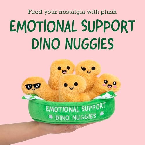Emotional Support Dino Nuggies, Cuddly Dinosaur Toys by Relatable