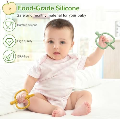 MISSLILI Baby Teething Toys for Babies 0-36 Months – Anti-Choking Design