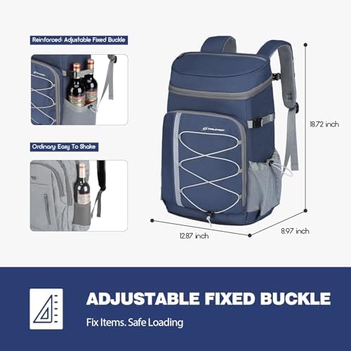 Maelstrom 35/50Can Insulated Cooler Backpack, Leakproof Soft Lunch Ice Bag