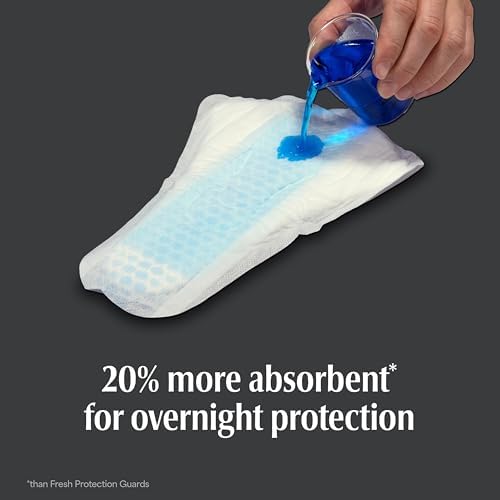 Depend Guards Incontinence Pads for Men, Overnight Absorbency, 84 Count