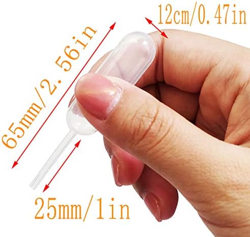 Cupcakes Pipettes 100PCS 4ml Clear Plastic Transfer Liquid Dropper Pipettes