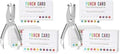 ONEDONE Punch Cards 200 Pack Reward Punch Cards for Classroom with Puncher
