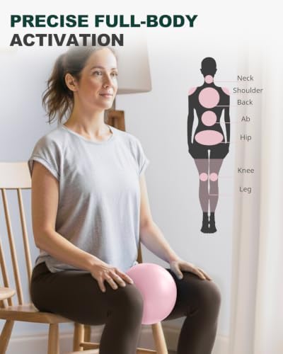 Trideer Yoga Ball for Exercise, Pregnancy, Physical Therapy, Pump Included