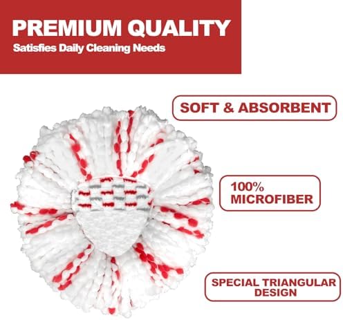 3 Pack Spin Mop Head Replacement