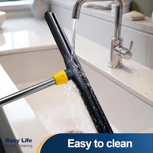 Yocada Floor Squeegee Scrubber Adjustable Telescopic Pole Heavy Duty 54.3"