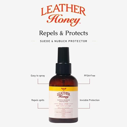 Leather Honey Suede & Nubuck Protector Spray – Non-Toxic, Non-Aerosol