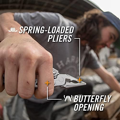 Gerber Suspension NXT 15-in-1 Multitool Pliers, EDC Knife, Stainless Steel