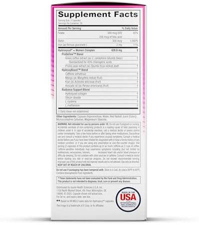 Hydroxycut +Women, Metabolism Support Formula, 60 Capsules
