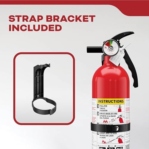 Kidde Basic 110 Fire Extinguisher for Home, 1-A:10-B:C, FA110G, 1 Pack