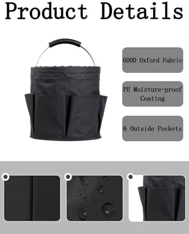 Cleaning Caddy with Handle, for Cleaning Supplies Organizer Bucket