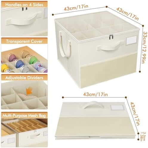 Plus Size 2 Pack Shoe Organizer for Closet, Foldable Shoe Storage Box