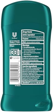 Degree Men Ultra Fresh Antiperspirant Stick 4 Pack Cool Rush 2.7 oz