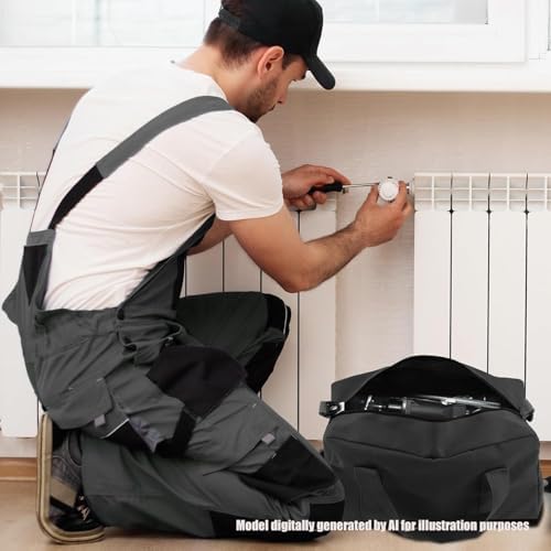 Small Tool Bag, Close Top Wide Mouth Tool Organizer Bag, Large Tool Bags
