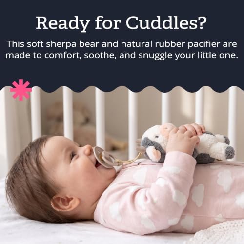 Itzy Ritzy Pacifier & Lovey Set - Natural Rubber Pacifier with Plush Cow