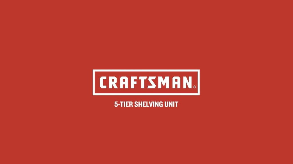 CX Craftsman 5-Tier Heavy Duty Plastic Storage Shelves, Garage Organization