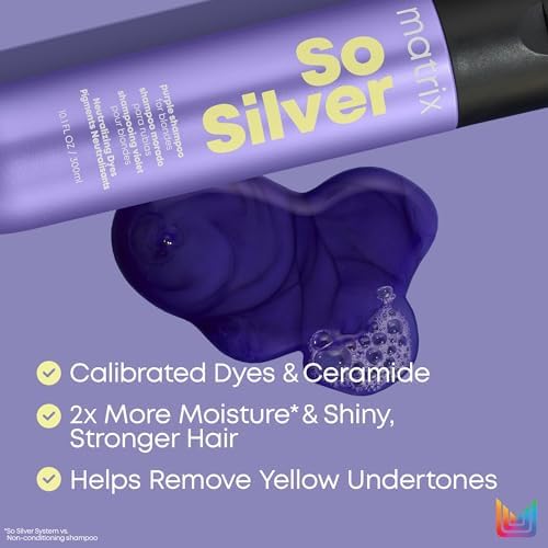 Matrix So Silver Purple Shampoo – For Blonde & Grey Hair
