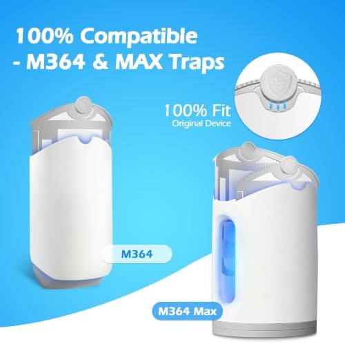 8 Pack Refill Cartridges Kit Compatible with Flying Insect Trap Refill Plug-in Light, Replacement 100% Fit