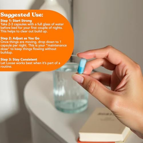 Let Loose Daily Constipation Relief Pills, Debloating for Women (30 Count)