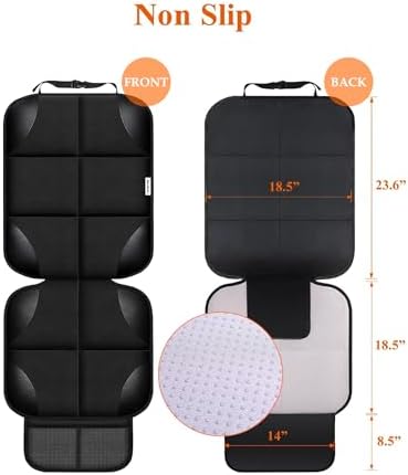 Meolsaek Car Seat Protector for Child Car Seat，Non-Slip Backing No Imprints