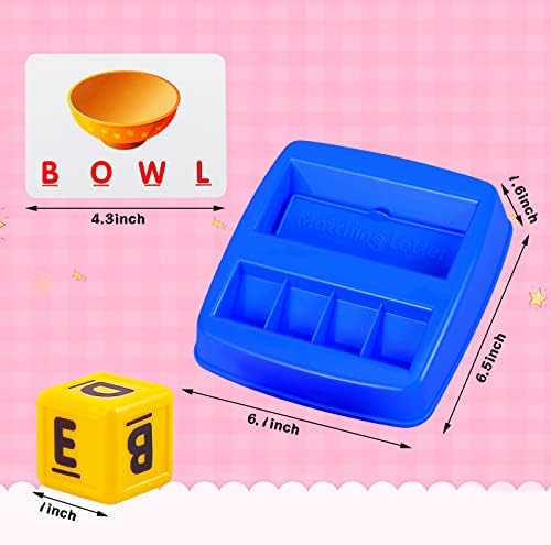 Matching Letter Game, Spelling Word and Increases Memory, Early Learning Educational Toy for Preschool & Kindergarten Kids Over 3-8 Years Old