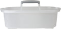 Casabella Cleaning Storage Caddy with Handle Plastic Multipurpose Organizer, Rectangle, 1.85-Gallon, Gray