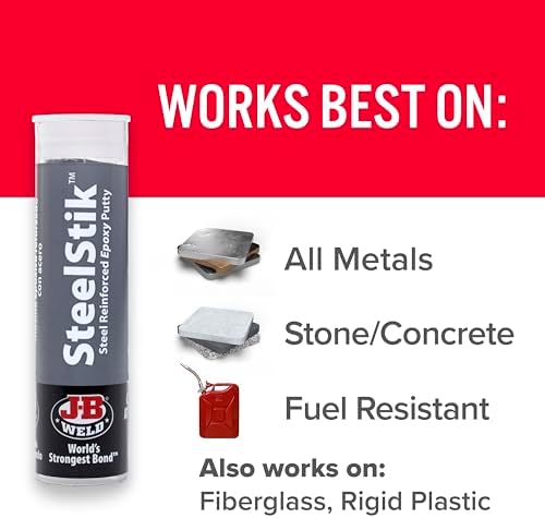 J-B Weld 8267 SteelStik Steel Reinforced Epoxy Putty Stick - 2 oz.