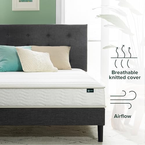 Zinus 6 Inch Twin Foam and Spring Hybrid Mattress, Medium Firm Feel