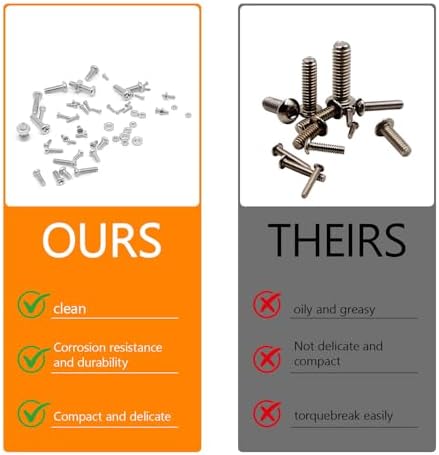 1110Pcs Metric Micro Screws & Nuts Kit, M1 M1.2 M1.4 M1.6 M2 M2.5