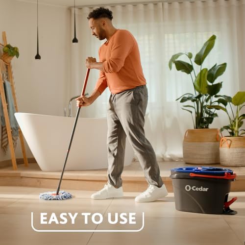 O-Cedar Genuine RinseClean Deep Clean Spin Mop Head Replacement (1-Pack) | 40% More Cleaning Power | Microfiber Refill | Machine Washable | Compatible with O-Cedar EasyWring RinseClean Spin Mop System
