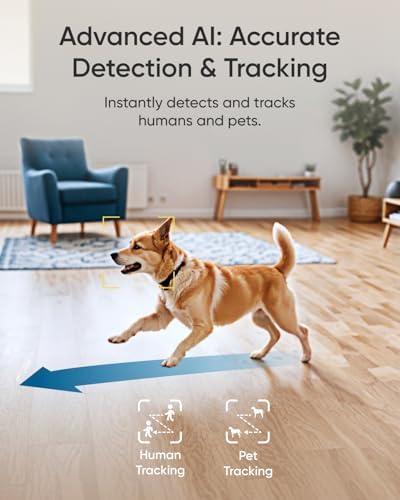 eufy Security 4K Indoor Camera E30, Pan and Tilt, AI Tracking, Pet Camera