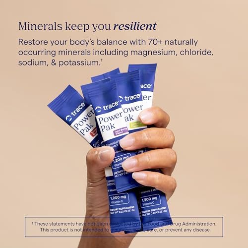 Trace Minerals Power Pak Electrolyte Powder Packets, Orange Blast, 30 Ct