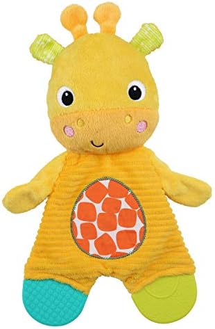 Bright Starts Snuggle & Teethe BPA-Free Crinkle Teething Plush Baby Toy - Giraffe