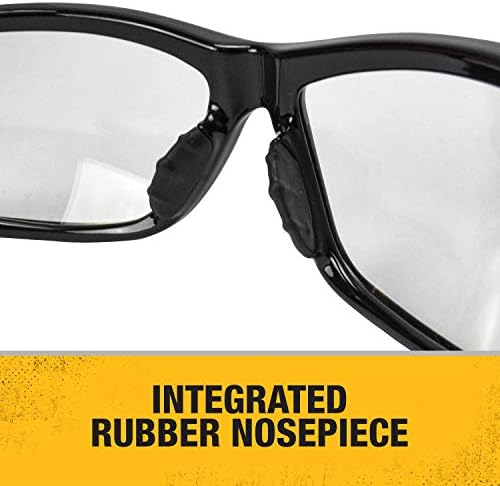 Dewalt Dominator Safety Glasses Dpg94 Unisex Adult Non Slip Polarized Mirrored Rubber Full Rim