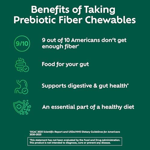 Benefiber Chewable Prebiotic Fiber Tablets, Assorted Fruit Flavors, 100 Ct
