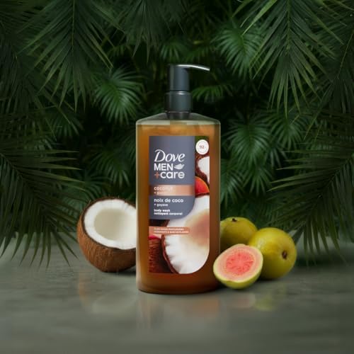 Dove Men Moisturizing Body Wash for Men, Coconut + Guava, 26 oz