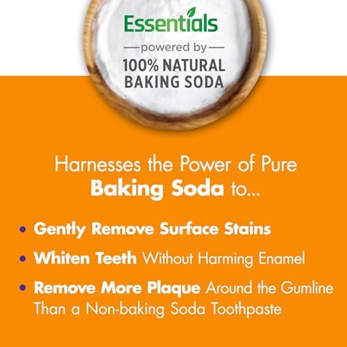 ARM & HAMMER Essentials Fluoride-Free Toothpaste, Clean Mint, 4.3oz, 4-Pack