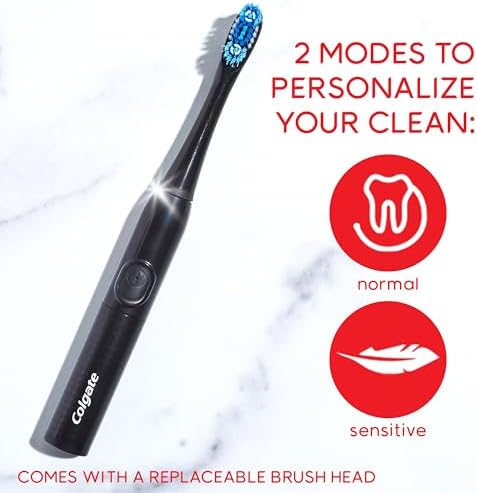 Colgate Optic White Pro-Series Battery Operated Electric Toothbrush, Soft